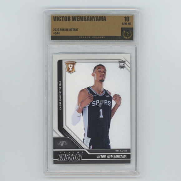 2023-24 Panini Instant #544 Victor Wembanyama RC Rookie Graded Gem Mint 10 - Picture 1 of 3